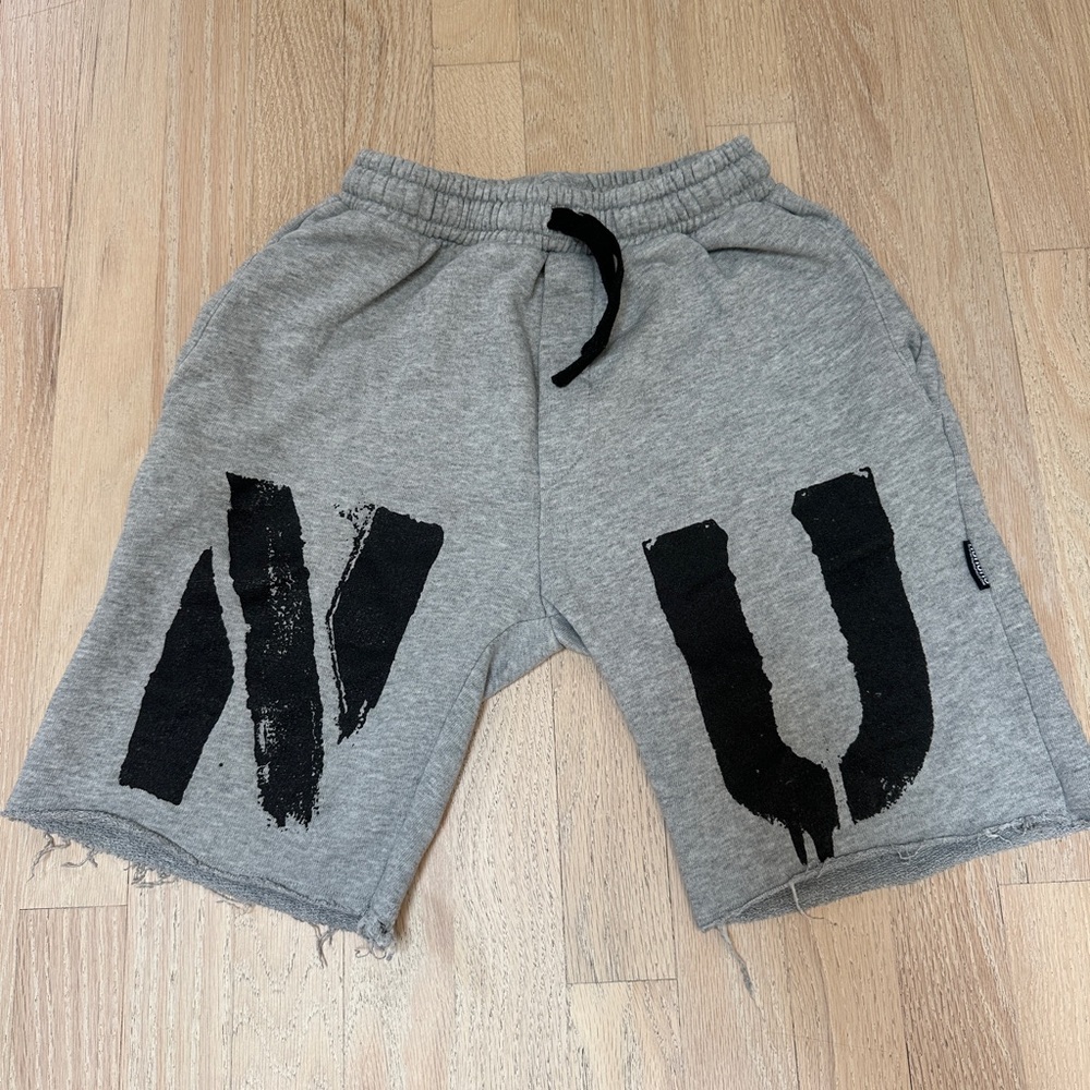 Nununu Gray Shorts with Black Accents